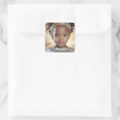 KWANZAA - IMANI - QUADRATISCHER AUFKLEBER (Tasche)