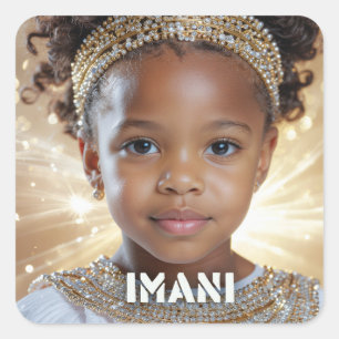 KWANZAA - IMANI - QUADRATISCHER AUFKLEBER
