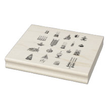 Kwanzaa inspirierte Designs Holzkunst Briefmarke