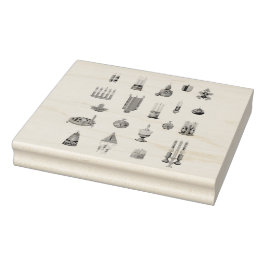 Kwanzaa inspirierte Designs Holzkunst Briefmarke Gummistempel