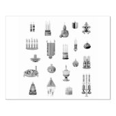 Kwanzaa inspirierte Designs Holzkunst Briefmarke Gummistempel (Prägung)