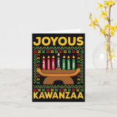 Kwanzaa - Joyous Kwanzaa Karte (Gelbe Blume)
