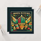 Kwanzaa Karte (Vorderseite/Rückseite Beispiel)