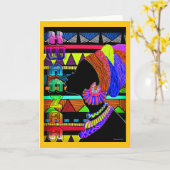 Kwanzaa Karte (Gelbe Blume)