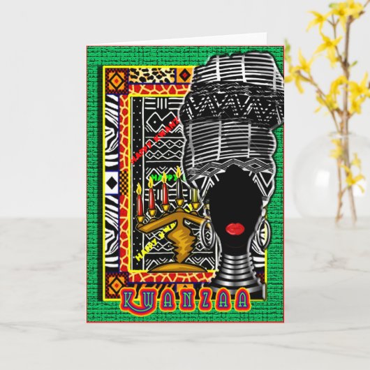 Kwanzaa Karte (Gelbe Blume)