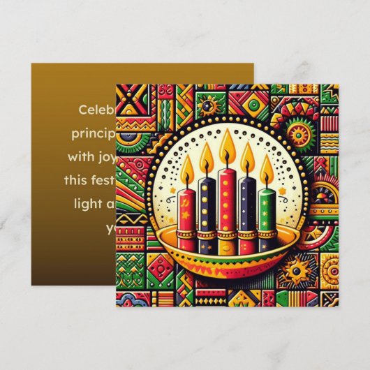 Kwanzaa Karte (Vorne/Hinten)