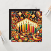 Kwanzaa Karte (Vorderseite/Rückseite Beispiel)