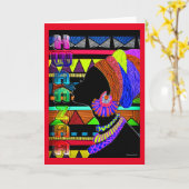 Kwanzaa Karte (Gelbe Blume)