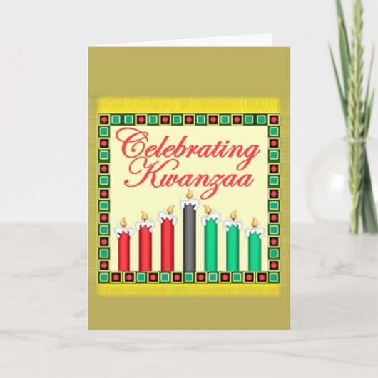 KWANZAA-Karte Feiertagskarte (Vorderseite)