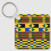Kwanzaa Kenta Cloth Schlüsselanhänger (Vorderseite)