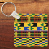 Kwanzaa Kenta Cloth Schlüsselanhänger (Vorderseite)