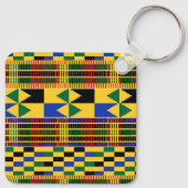 Kwanzaa Kenta Cloth Schlüsselanhänger (Rückseite)