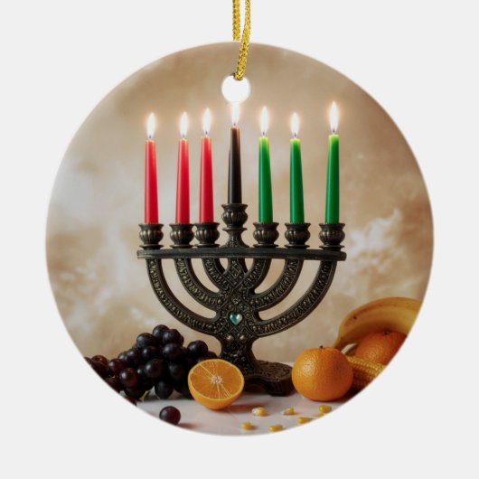KWANZAA KERAMIK ORNAMENT (Vorne)