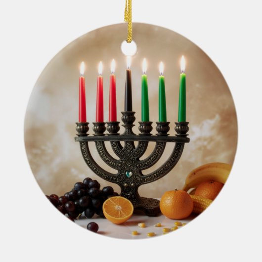KWANZAA KERAMIK ORNAMENT (Hinten)
