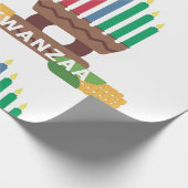 Kwanzaa Kerzen Geschenkpapier (Ecke)