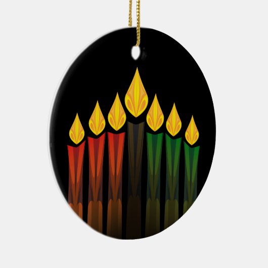 Kwanzaa-Kerzen Keramikornament (Rechts)