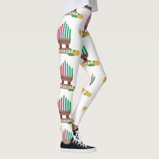 Kwanzaa Kerzen Leggings (Rechts)