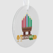 Kwanzaa Kerzen Ornament (Vorderseite)