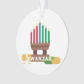 Kwanzaa Kerzen Ornament (Vorderseite)