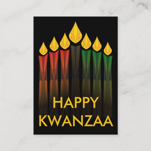 Kwanzaa-Kerzen-Party Einladungen (Vorderseite)
