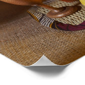 Kwanzaa Kerzen und Lebensmittel Poster (Ecke)