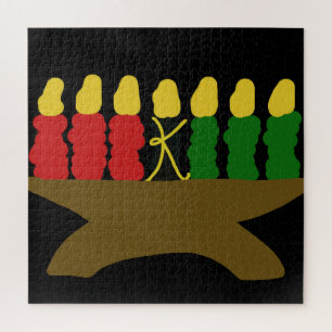 Kwanzaa Kerzendesign Puzzle