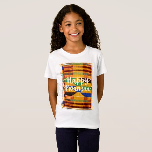 Kwanzaa Kids Kente Tuch Inspiriert Shirt (Vorne ganz)