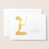 Kwanzaa Kinara Candles and First Fruits Message Folienkarte (Rückseite mit Umschlag)