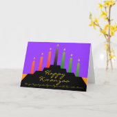 Kwanzaa Kinara Card von A. McDaniel Karte (Gelbe Blume)