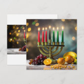 KWANZAA - KINARA -  FEIERTAGSKARTE (Vorne/Hinten)