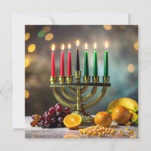 KWANZAA - KINARA - FEIERTAGSKARTE