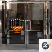 Kwanzaa Kinara Fensteraufkleber (Büro Tür)