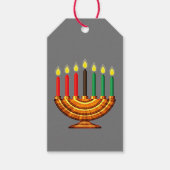 Kwanzaa Kinara Geschenkanhänger (Vorderseite)