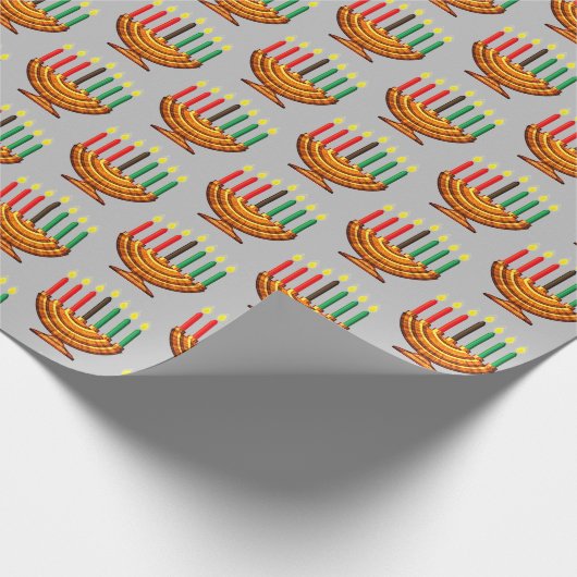 Kwanzaa Kinara Geschenkpapier (Ecke)