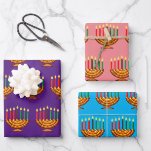 Kwanzaa Kinara Geschenkpapier Set
