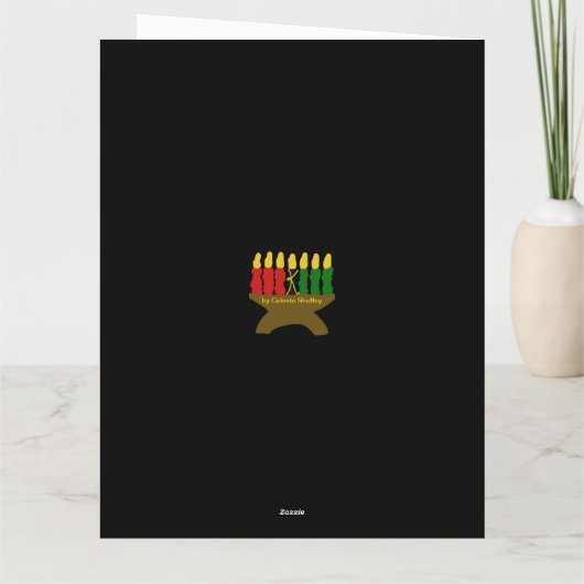Kwanzaa Kinara Karte (Rückseite)