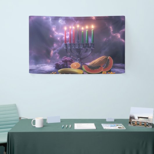 KWANZAA - KINARA - MISHUMAA SABA - BANNER (Messeveranstaltung)