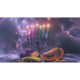 KWANZAA - KINARA - MISHUMAA SABA - POSTER