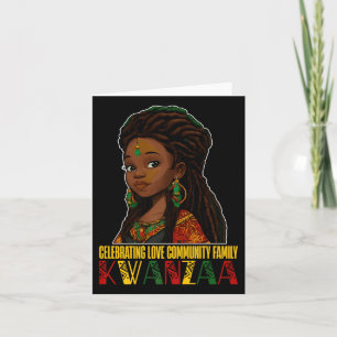 Kwanzaa Kinara Principles Candles Afri feiern Karte