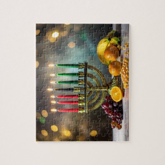 KWANZAA - KINARA -  PUZZLE (Vertikal)