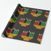 Kwanzaa Kinara Religious Geschenkpapier (Ungerollt)