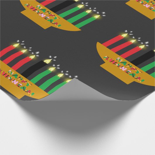 Kwanzaa Kinara Religious Geschenkpapier (Ecke)