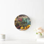 KWANZAA - KINARA - RUNDE WANDUHR (Zuhause)