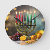 KWANZAA - KINARA - RUNDE WANDUHR (Vorderseite)