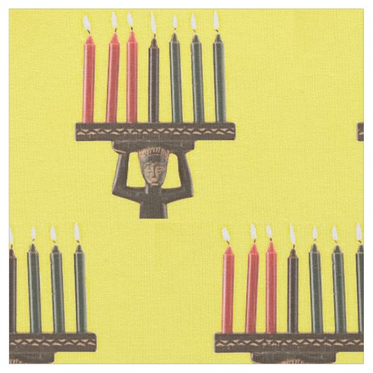 Kwanzaa Kinara Stoff (Nahaufnahme)