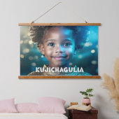 KWANZAA - KUJICHAGULIA - WANDTEPPICH MIT HOLZRAHMEN (Schlafzimmer)