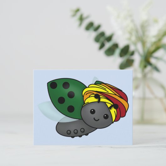 Kwanzaa Ladybug Postcard Postkarte (Stehend Vorderseite)