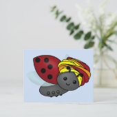 Kwanzaa Ladybug Postkarte (Stehend Vorderseite)