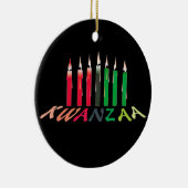 Kwanzaa leuchtet Verzierung durch Keramikornament (Rechts)