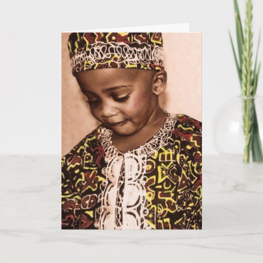 Kwanzaa love & grace feiertagskarte (Vorderseite)